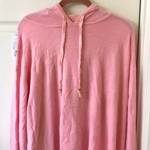 Susan Graver 3X Acrylic Pink Hooded Sweater